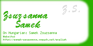 zsuzsanna samek business card